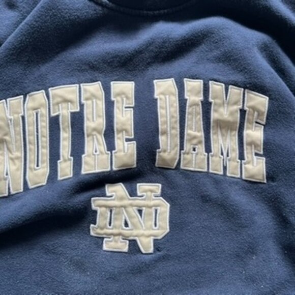Notre Dame Fighting Irish Sweater Mens Large NCAA Crewneck Stadium Embroidered - Picture 2 of 5